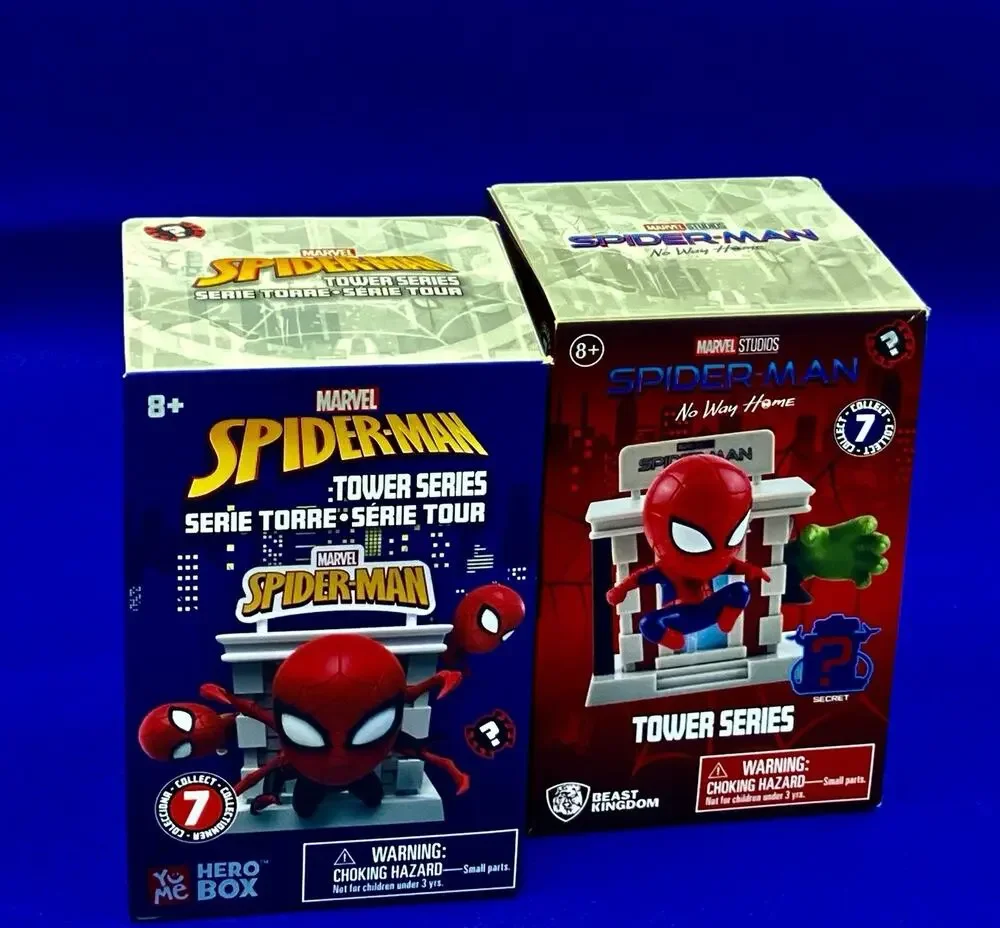 YuMe x Beast Kingdom Marvel Spider-Man Tower Series Hero Boxes-Set Total of 2